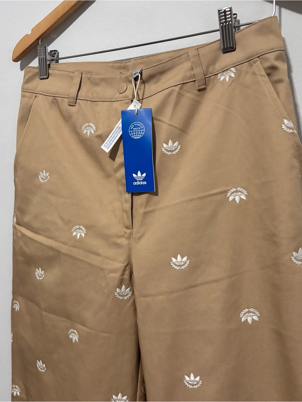 Adidas-Women Alllover Mini Crest Chino Pants - Picture 3 of 7